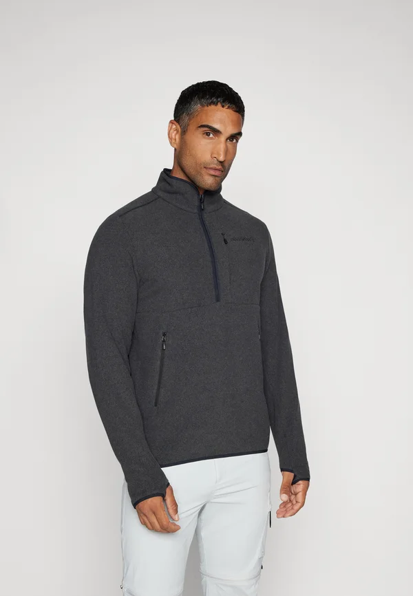 FEMUND WARM HALFZIP UNISEX - Fleecepullover - caviar