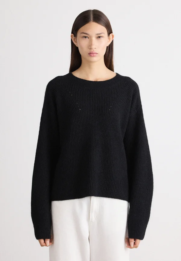 FENNE - Strickpullover - black