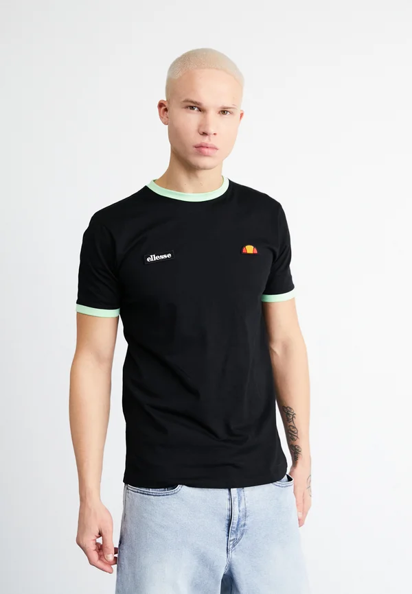 FERDORINI - T-Shirt print - black/green
