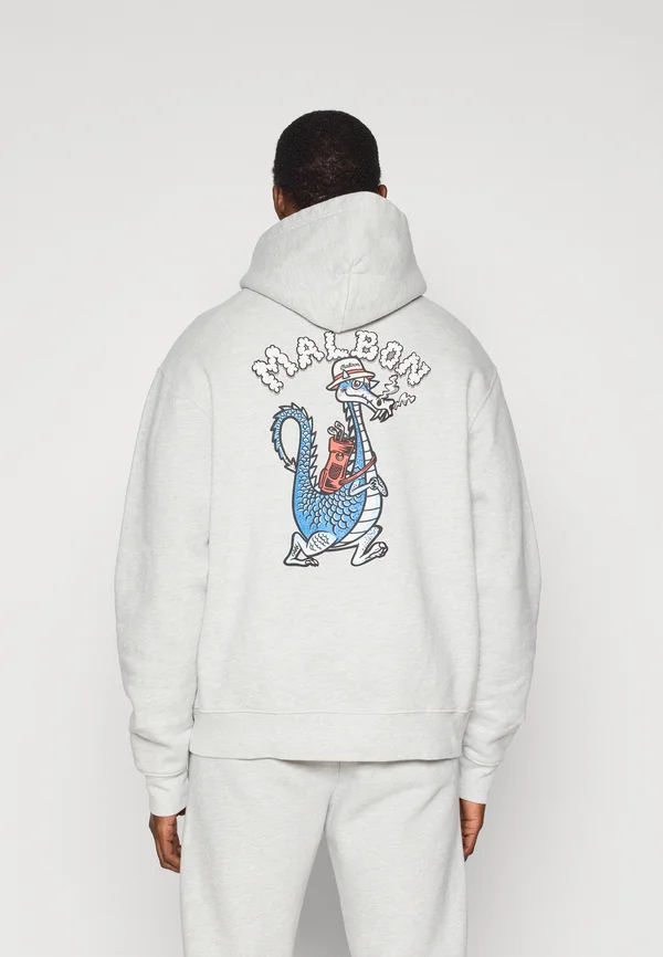 FESQUE DRAGON HOODIE - Kapuzenpullover - athletic heather grey