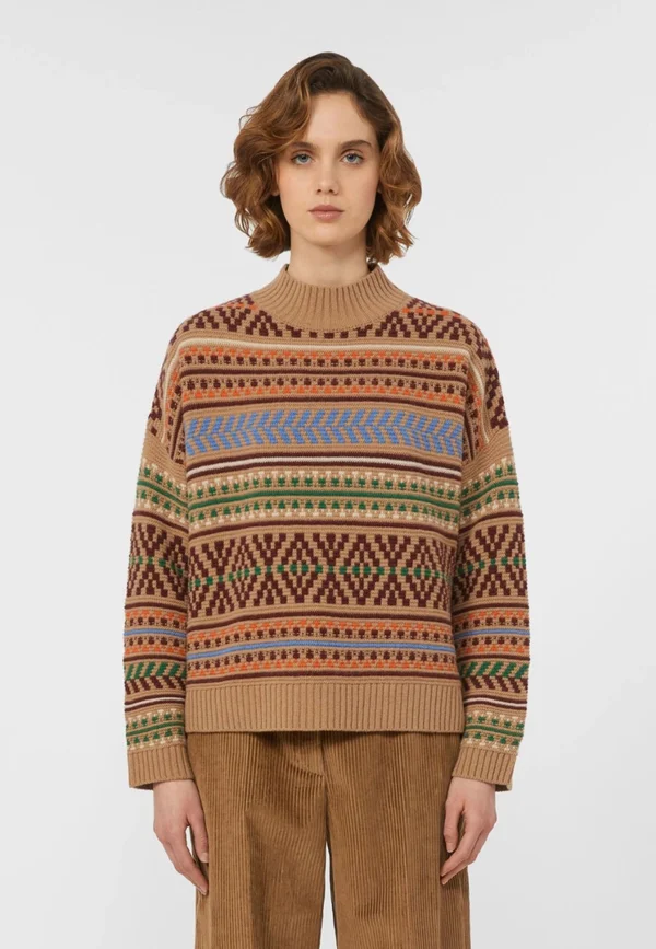 FESTOSO - Strickpullover - cammello