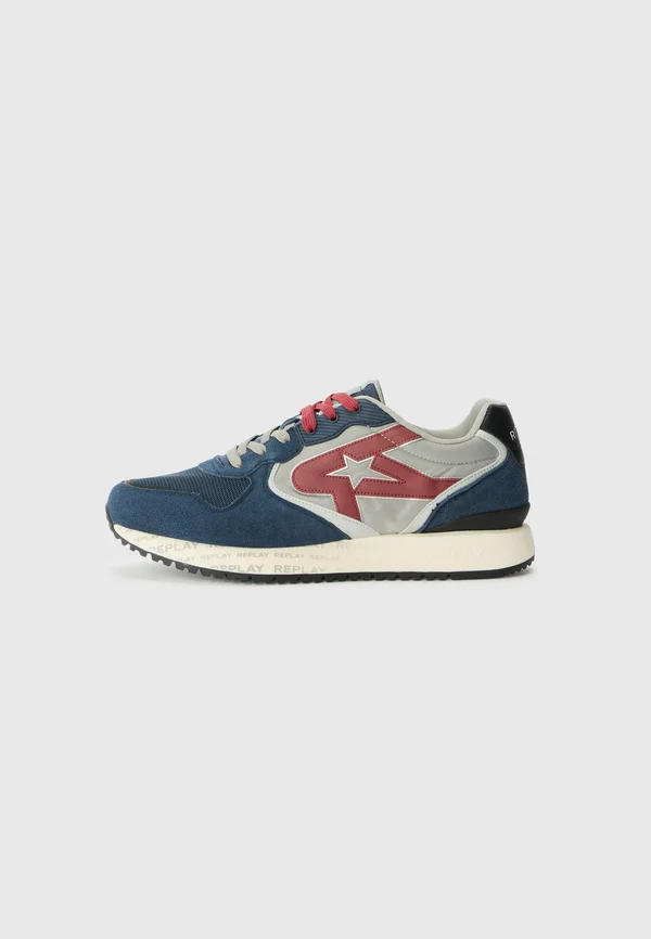 FIBER SENSE - Sneaker low - navy red