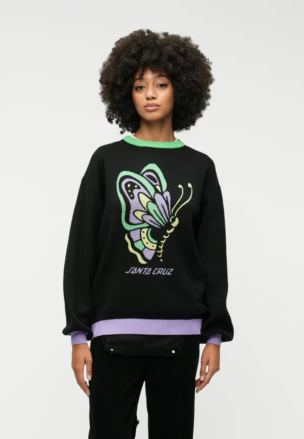 FIELD CREW - Strickpullover - black