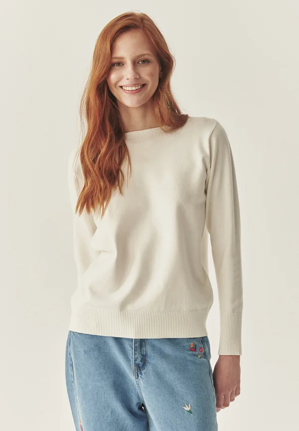 FIFER - Strickpullover - off white
