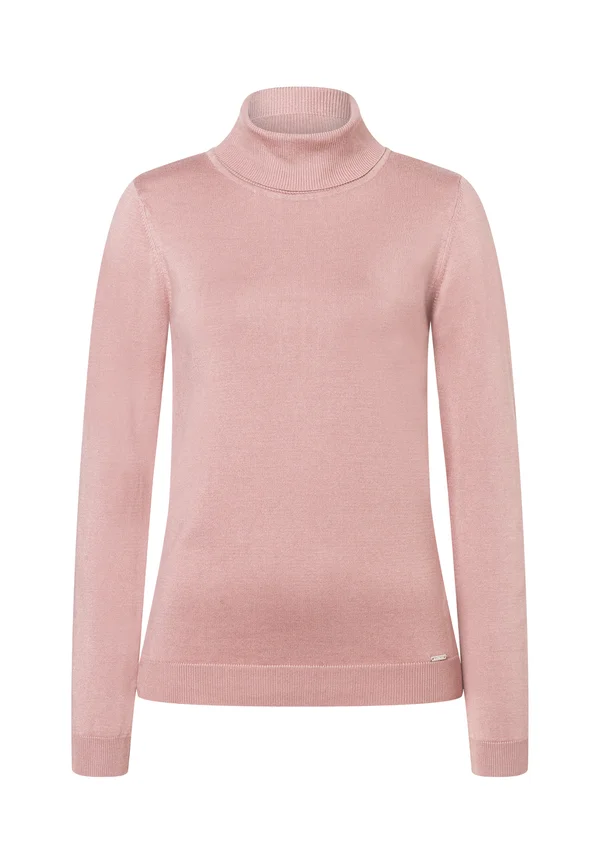 FIGURBETONTER ROLLKRAGEN - Strickpullover - dusty rose