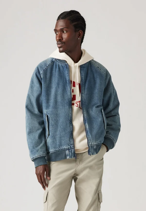 FILBERT FLIGHT JACKET - Bomberjacke - blue denim
