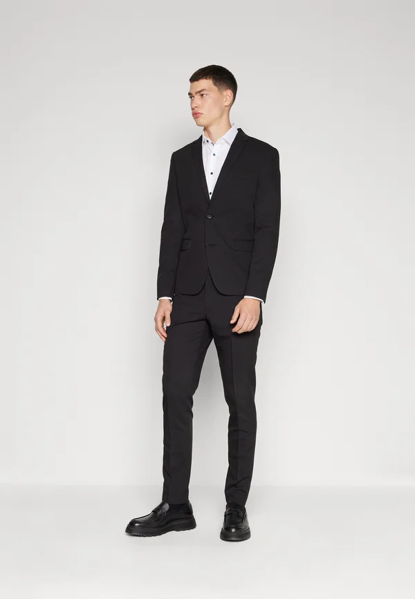 FINE STRETCH SET - Anzug - black