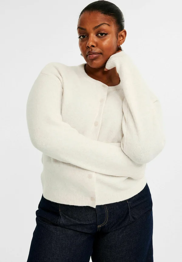 FINE - Strickjacke - light beige
