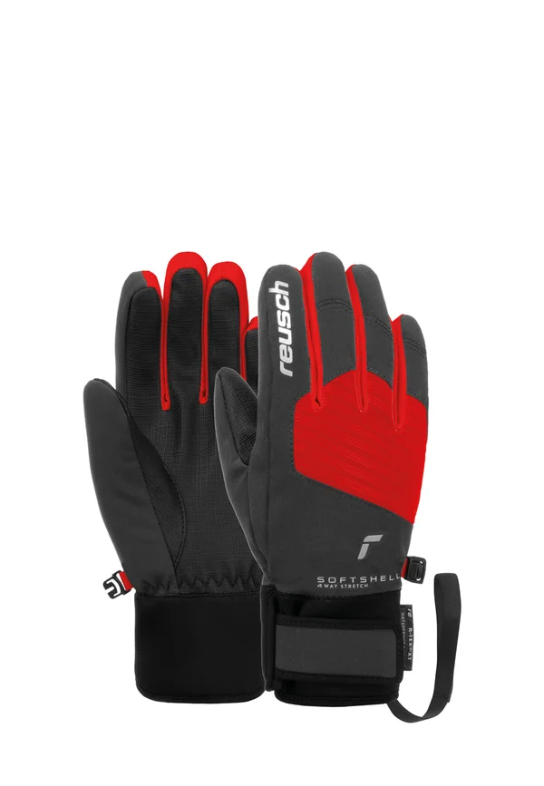 FINGERHAND SIMON  - Fingerhandschuh - asphalt fire red