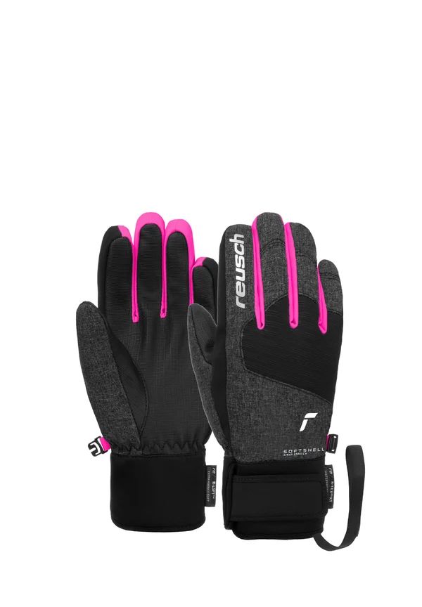 FINGERHAND SIMON  - Fingerhandschuh - black melang blck very be