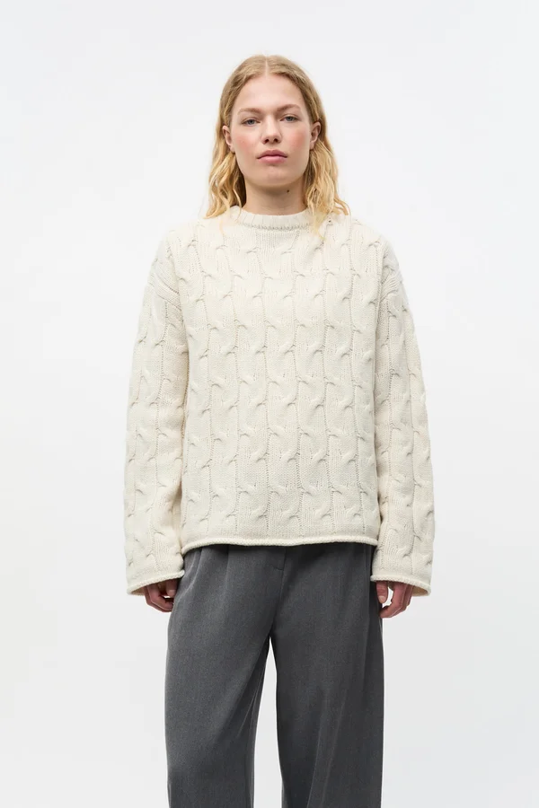 FIONA - Strickpullover - beige