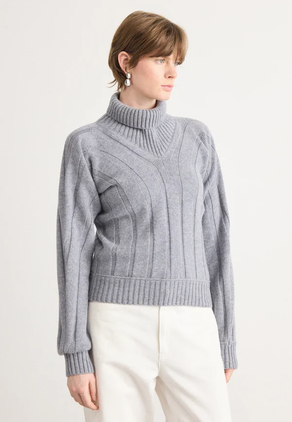 FISANIARA - Strickpullover - light pastel grey