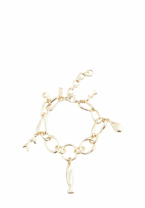 FISH CHARM - Armband - gold tone