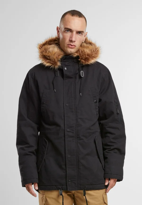FISH TAIL - Wintermantel - black