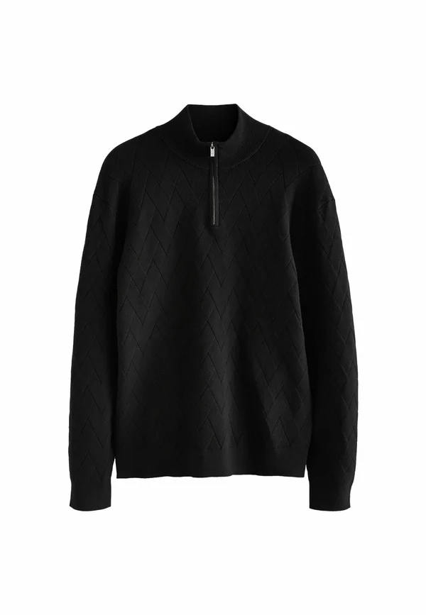 FIT SOFT TOUCH PREMIUM  REGULAR FIT - Strickpullover - black