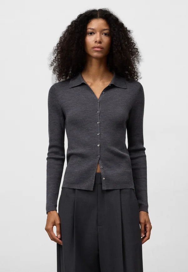 FITTED - Strickjacke - grey