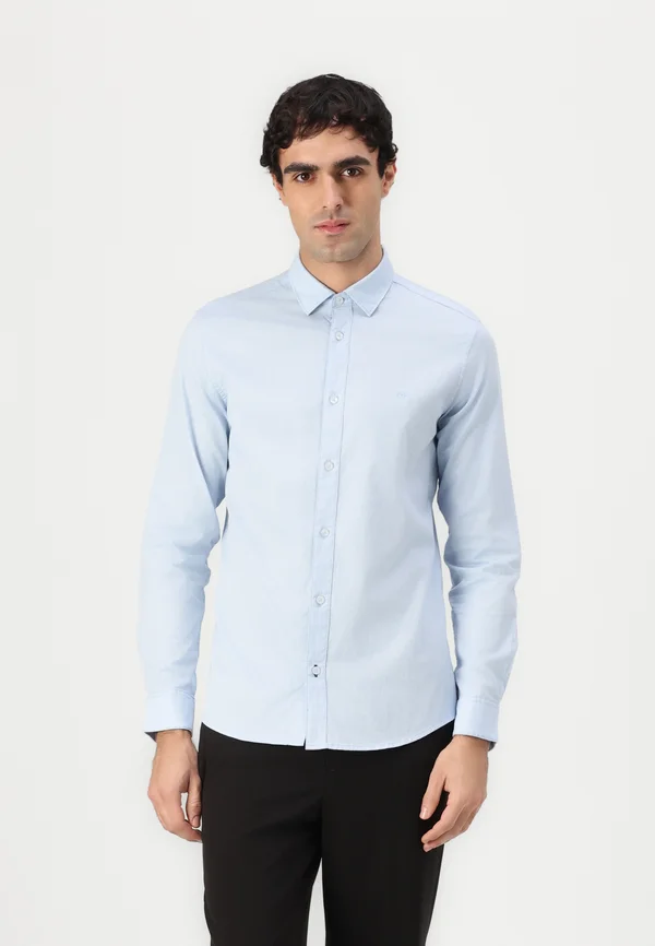 FITTED STRUCTURE SHIRT - Businesshemd - light blue