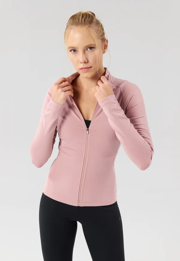 FITTED TRAINING JACKET WITH FULL ZIP AND POCKETS
 - Trainingsjacke - mauve