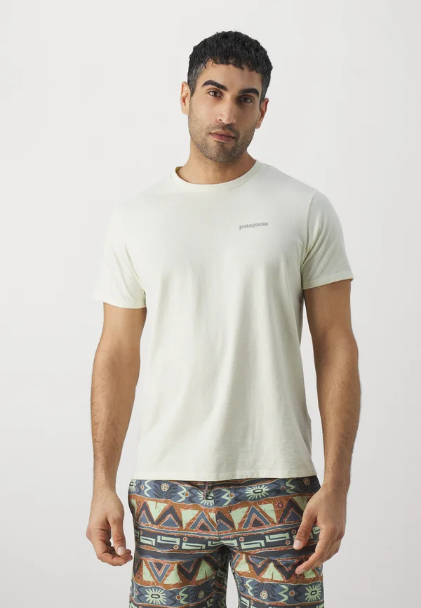 FITZ ROY ICON TEE - T-Shirt basic - birch white