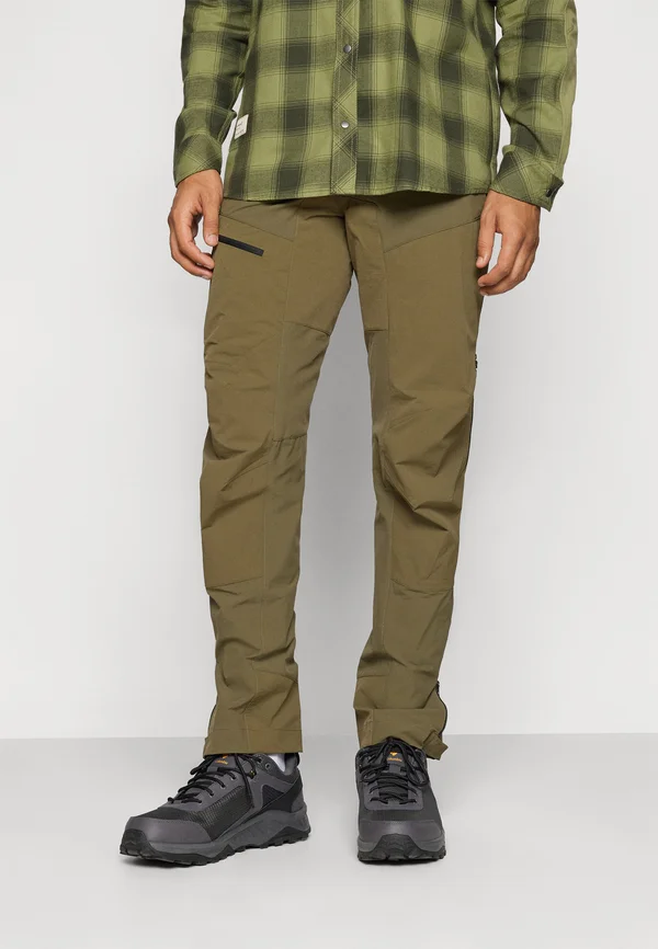 FJØRÅ PANTS - Radlerhosen - olive night