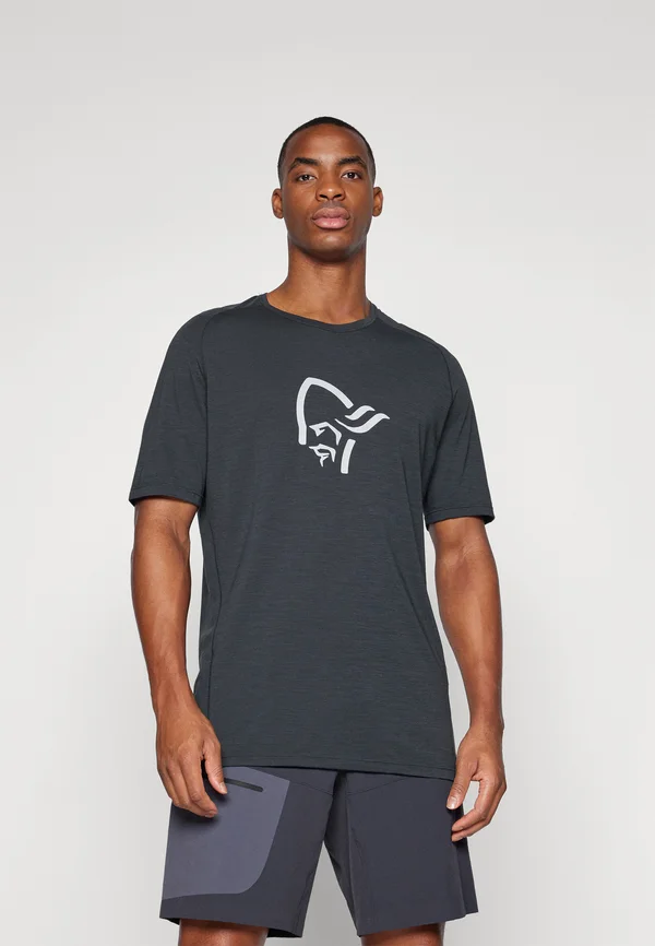 FJØRÅ - T-Shirt print - caviar