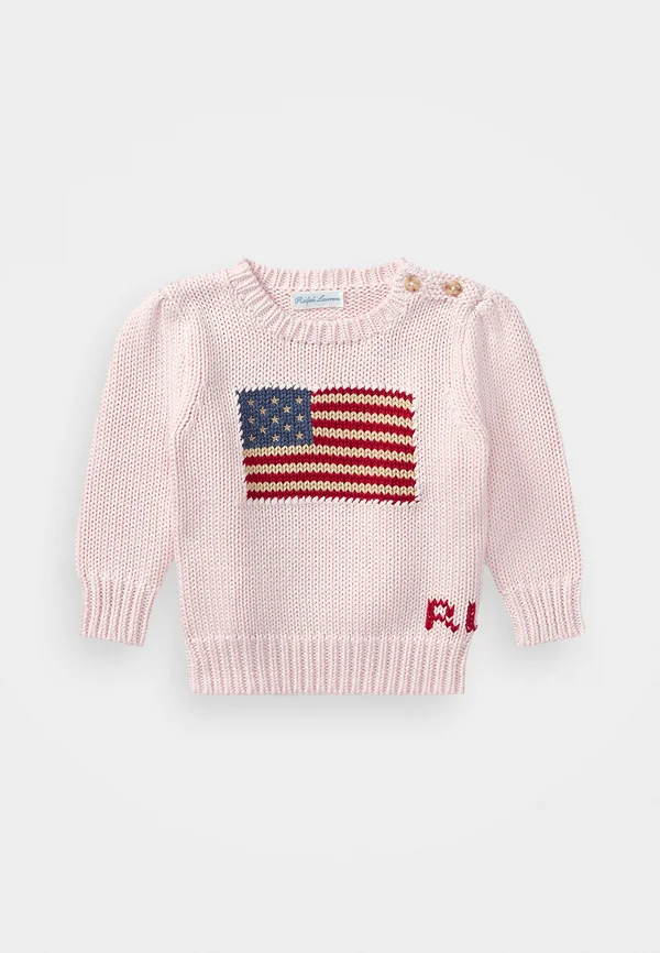 FLAG COTTON JUMPER - Strickpullover - french pink