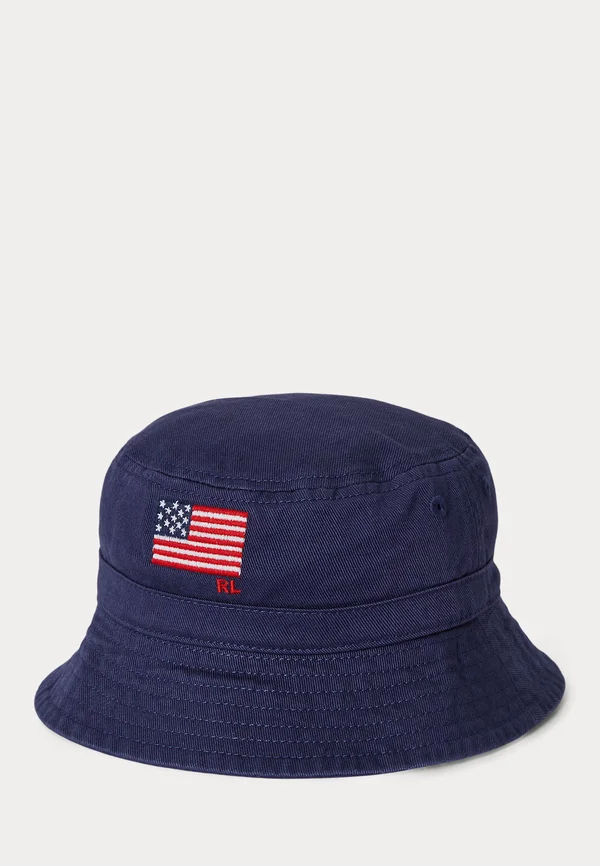 FLAG COTTON TWILL BUCKET HAT UNISEX - Hut - navy