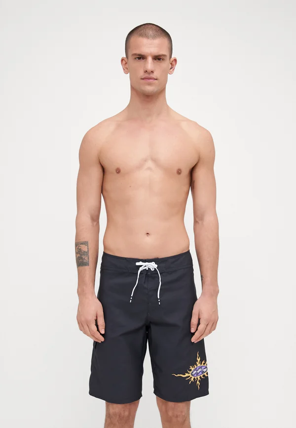 FLAME - Badeshorts - washed black