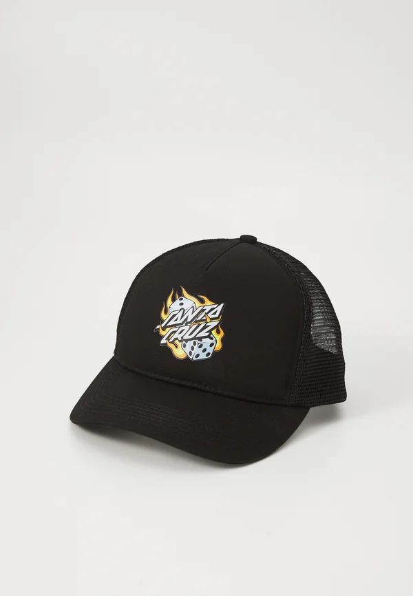 FLAMING DICE DOT UNISEX - Cap - black