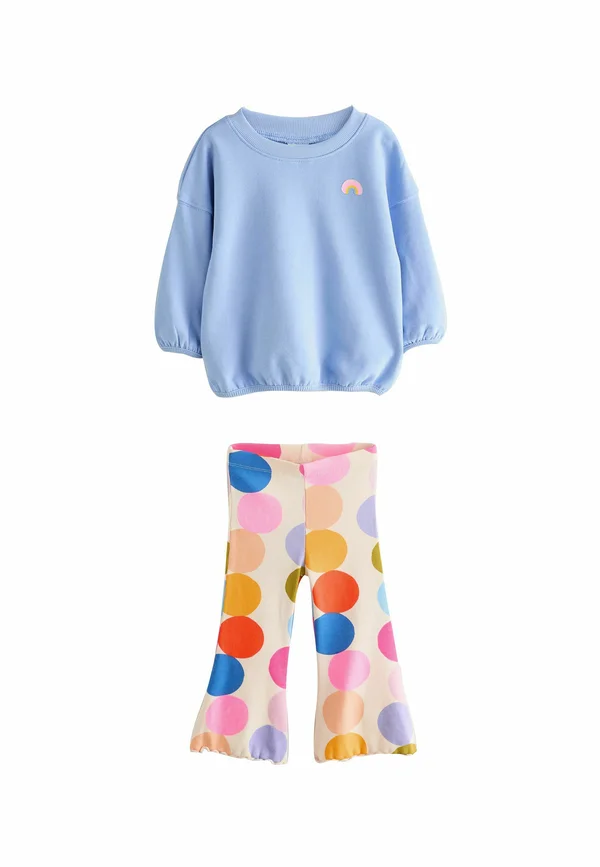 FLARE SET  - Stoffhose - blue rainbow spot