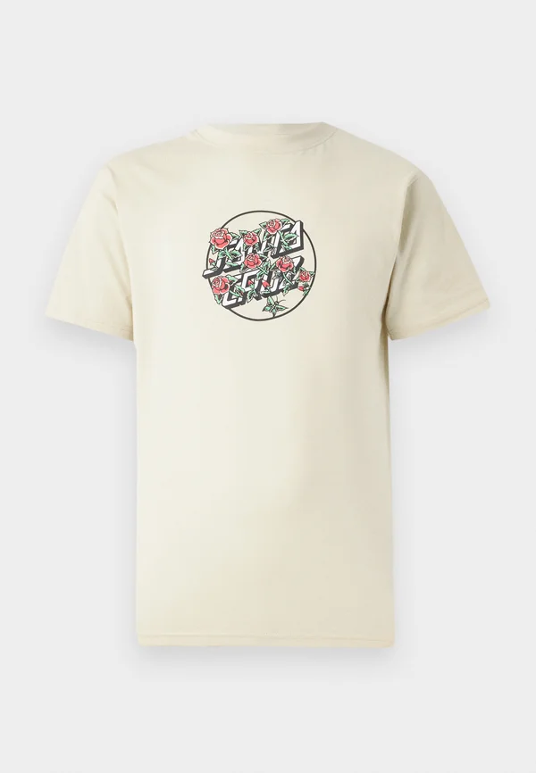 FLASH STACKED DOT FRONT TEE UNISEX - T-Shirt print - blond wood