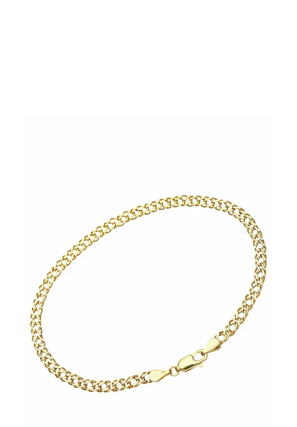 FLAT DOUBLE CURB - Armband - yellow gold-coloured