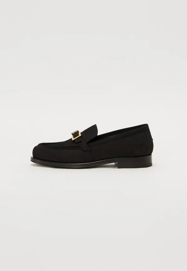 FLAT MOCCASIN - Slipper - black