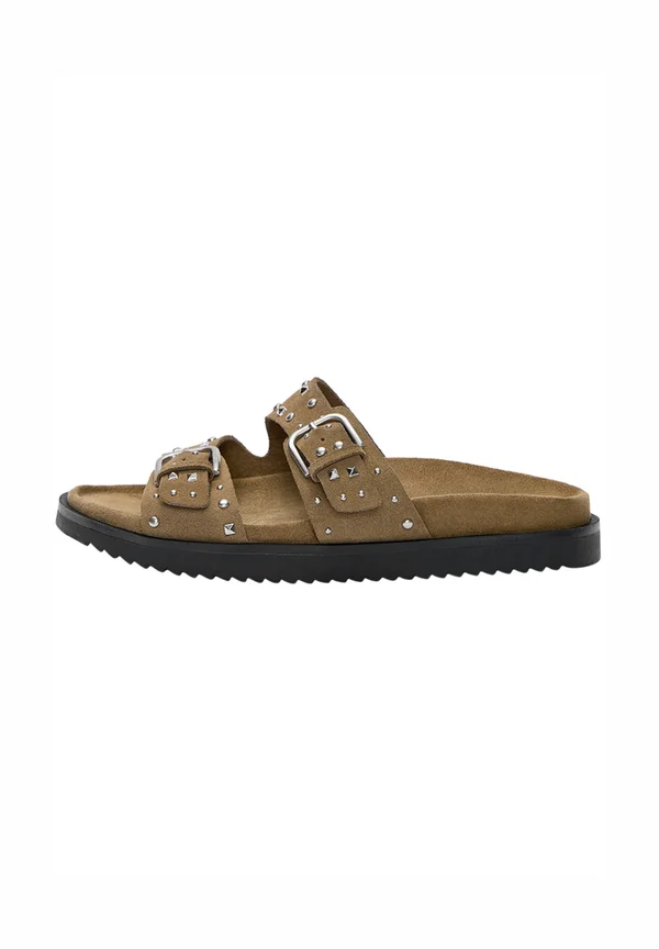 FLAT  - Pantolette flach - brown