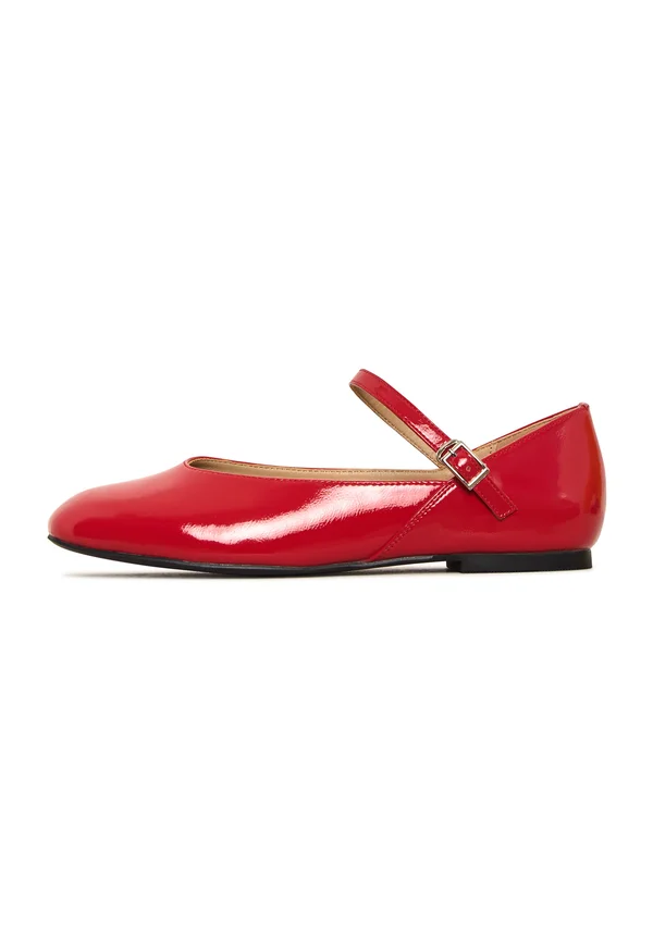 FLAT - Riemchenballerina - red