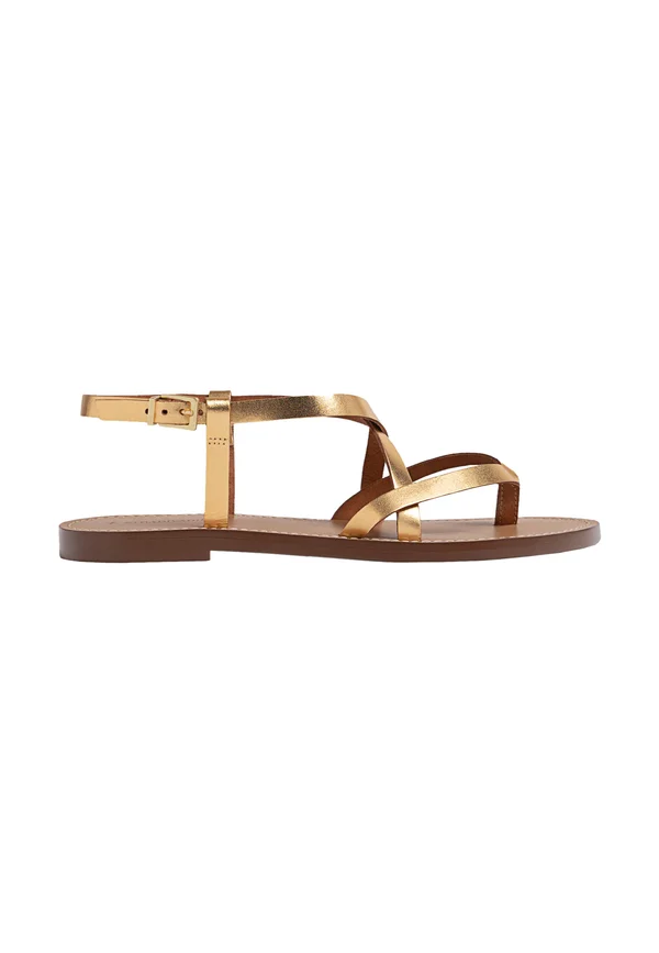 FLAT - Riemensandalette - gold coloured