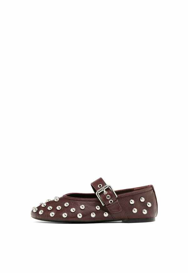 FLATS WITH STUDDED BUCKLES  - Riemchenballerina - mauve