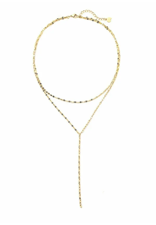 FLATTENED LINK Y LAYERED - Halskette - goldfarben