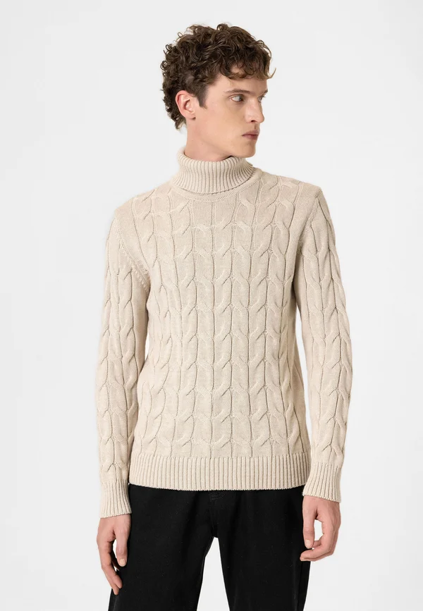 FLAVIO - Strickpullover - stone