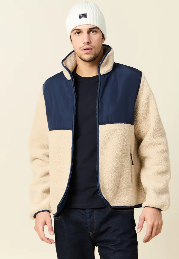 Fleecejacke - beige
