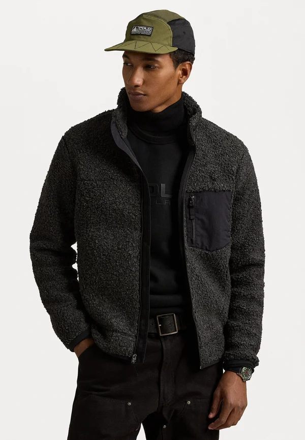 Fleecejacke - black marl heather