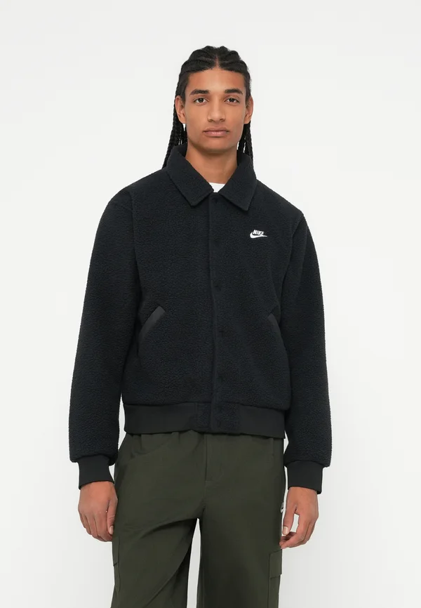 Fleecejacke - black/white