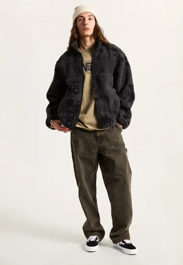 Fleecejacke - dark brown