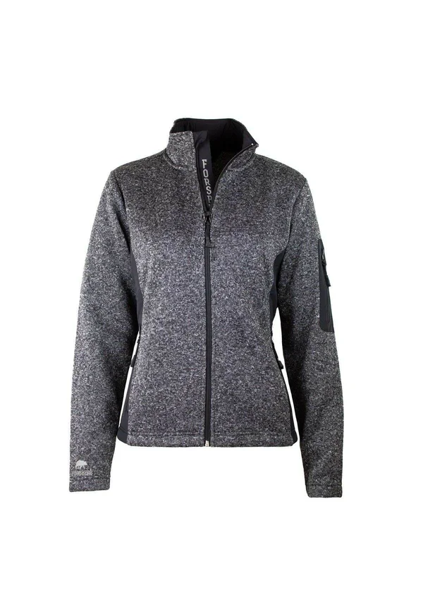 Fleecejacke - dark gray-mottled