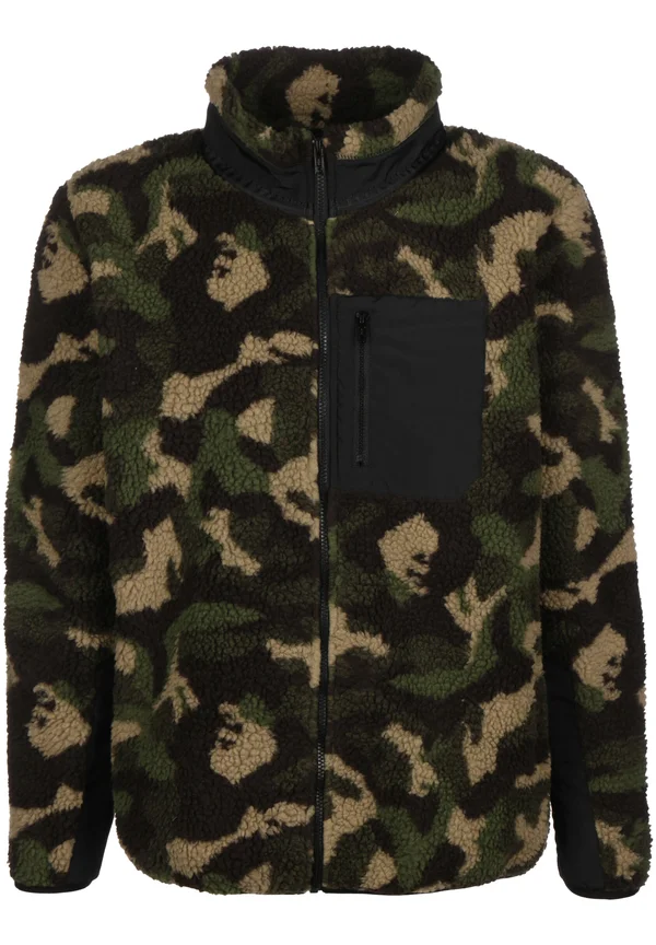 Fleecejacke - wood camo