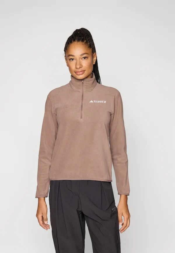 Fleecepullover - trace brown