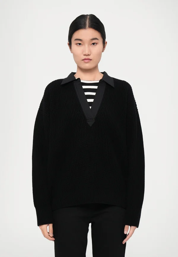 FLEURIANE - Strickpullover - noir