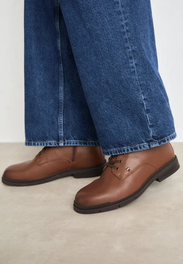 FLEX WARM CHECK - Schnürstiefelette - winter cognac