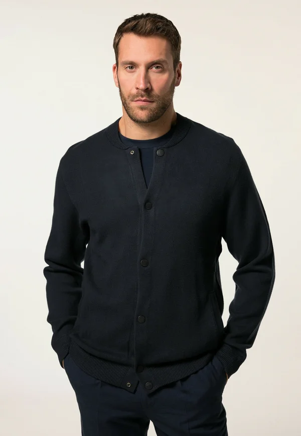 FLEXNAMIC COLLEGE COLLAR POCKETS  - Strickjacke - navy blue