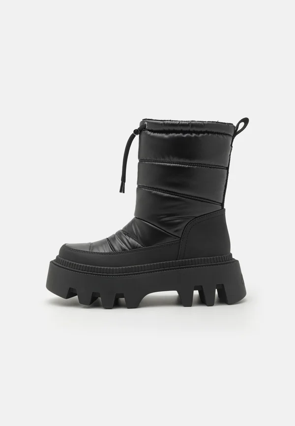 FLORA PUFFER BOOT - Plateaustiefelette - black